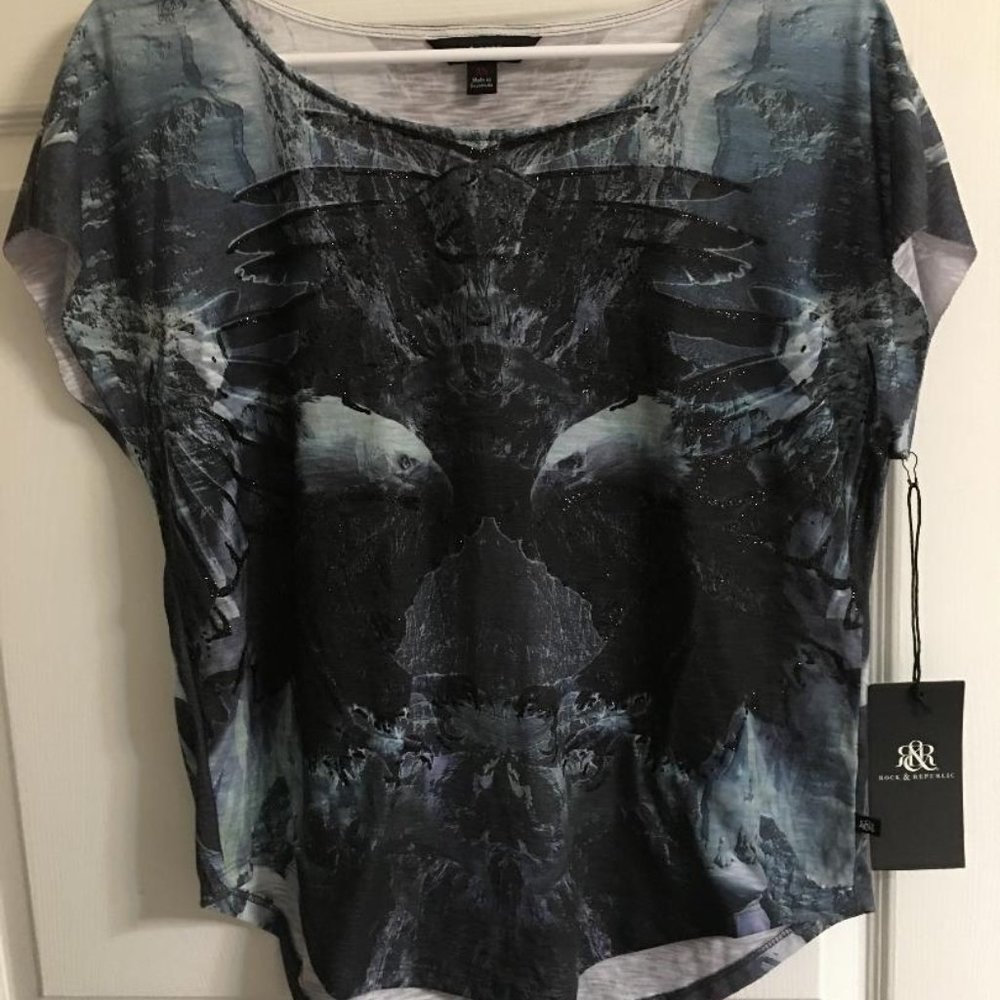 Vintage Rock & Republic Eagle Top - Small NWT  Last One  Box TS1